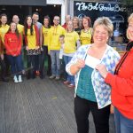 Picture shows RSE Chair Caroline Coates presenting Chyp representative Charlotte Walpole with a cheque for £1,700.